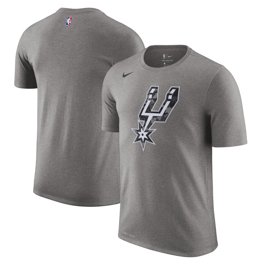 Men 2020 NBA Nike San Antonio Spurs Black City Edition Performance Cotton Essential TShirt